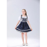 Traditional Oktoberfest Costume Munich Beer Dress Black And White Paid Dress MS4122