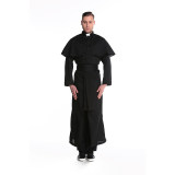 Couple Halloween Cosplay Nun Habit Priest Christian Missionary Catholic Costume SM89171