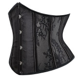 Lightweight Tight Abdomen 4 Buckle Version Of Perspective Lace Waist Corset QF869