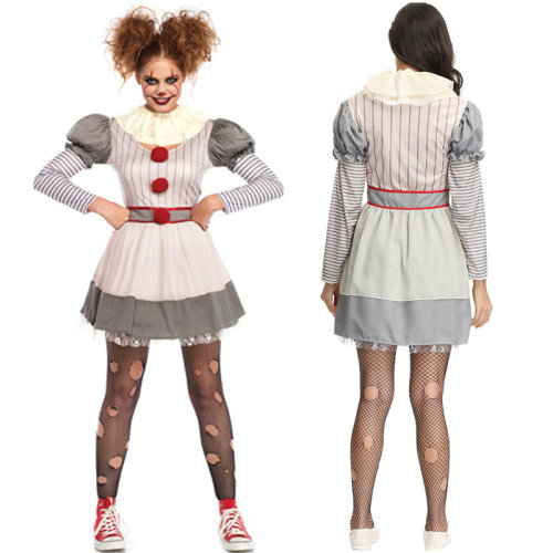 Women's Halloween Cosplay Circus Clown Costumes M40668