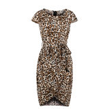 Leopard Print Elegant Dress M30398