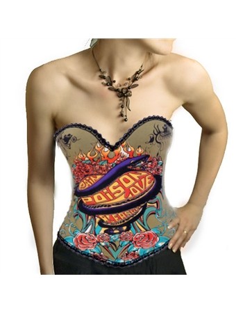 nice pattern sexy cotton corset m1857J