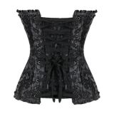 Sexy Black Jacquard Corset M1299