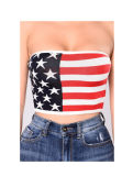 Women Fashion Comfort Strapless Crop Top