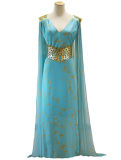 Game of Thrones Daenerys Cosplay Costumes Blue Dresses M40474
