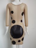 Black Dot Pattern Fashion Clubwear M2314