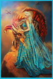 Game of Thrones Daenerys Cosplay Costumes Blue Dresses M40474