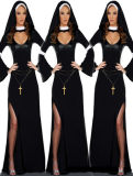 New Arrival Black Nun Long Cosplay Costume