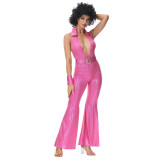 Hippy Hippie Disco Halloween Costume Party Performance Costume Cosplay MS5046