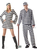 Popular Stripe Sexy Couples Prison Uniform