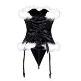 Plus Size Sexy Christmas Velvet Corset Top M1440