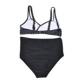 Women Sexy Polka Dot Two Piece Swimsuit Plus Size HF42