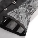 Women Sexy Lace Mesh Breathable Steel Boned Slimming Belt Waist Trainer Corset MS1525
