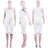female jumpsuit classy short sleeve jumpsuit M30149