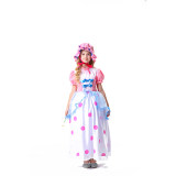 Halloween Children TV Costume Pink Polka Dot Princess Girl Pink Dress YM5827