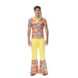 Suit Couple Disco Hippie Dance Performance Adult Costume MS1644 1645