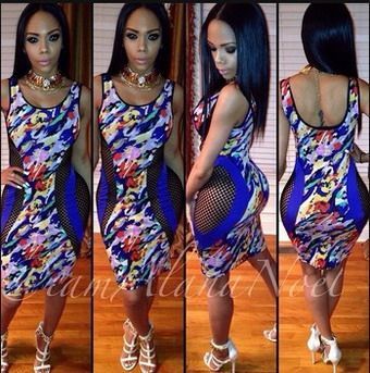Fashion Design Top Bodycon Maxi Dress M3973