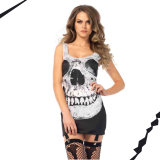 New Skeleton T-Shirt  Women Cosplay Skull Costumes M40482