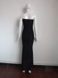 Sexy Black Long Maxi Dress M3990