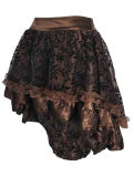 Summer Fashion Lace Pleated Solid Color Women Skirt Plus-Size M31673
