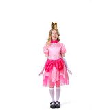 Halloween Children Pink Dress Fairy Tale Party Princess Dress Show Costume YM5823