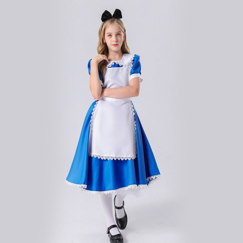 Maid Costume Halloween Children Alice In Wonderland Costume Cosplay YM5612