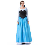 Fairy Cinderella Princess Costume Literary Cosplay Wrapped Chest Skirt Halloween Costume YM083