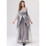 Halloween Fancy Dress Costume Scary Ghost Bride Dress Cosplay Ghost Zombie Costume YM081