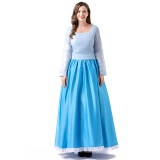 Fairy Cinderella Princess Costume Literary Cosplay Wrapped Chest Skirt Halloween Costume YM083