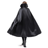 Halloween Makeup Costume Props Red And Black Face Standing Collar Death Pirate Cape