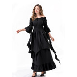 Vintage Cosplay Medieval Court Queen Costume Stage Performance Dress For Women YM6901