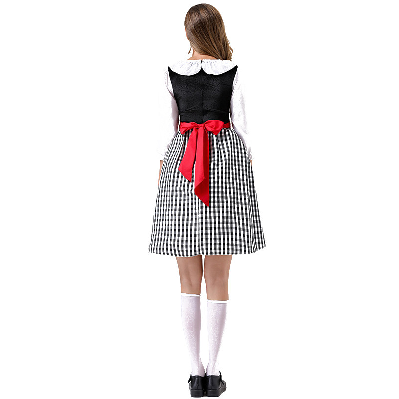 Adult Maid Dress Little Red Riding Hood Dress Cape Outfit Party Maid Cosplay Costume YM0941 YM0940