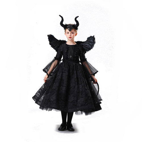 Girl Sleeping Witch Girl Cosplay Masquerade Party Witch Princess Dress Costume YM8753