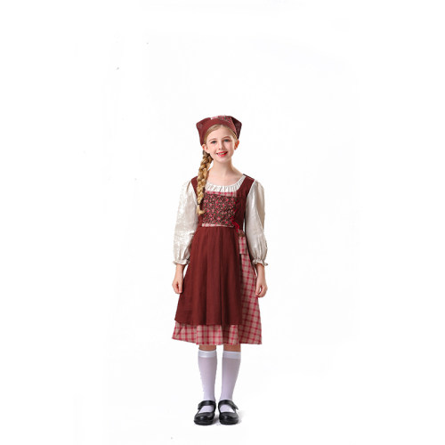 The Little Match Girl Halloween Medieval Role Of National Costume Stage Maid Costume  YM5837