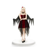 Reaper Dress Women Hellwitch Costume Demon Vampire Cosplay Uniform  2063