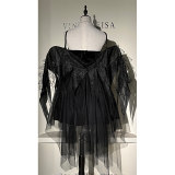 Reaper Dress Women Hellwitch Costume Demon Vampire Cosplay Uniform  2063