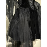 Reaper Dress Women Hellwitch Costume Demon Vampire Cosplay Uniform  2063