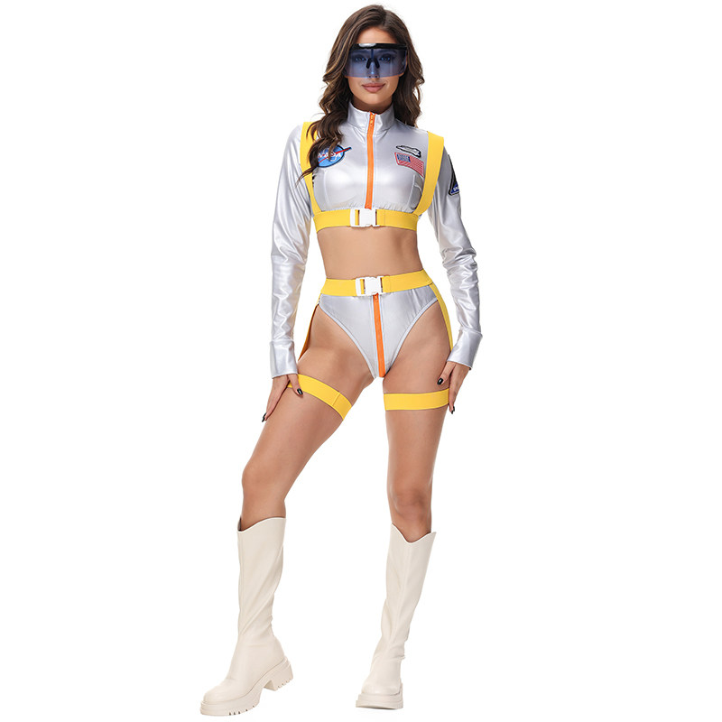 Adult Astronaut Cosplay Uniform Earth Space Astronaut Costume Stage Play Costume MS5602