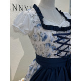 German Oktoberfest Traditional Bavarian Beer Girl Maid Bar Working Dress Cosplay Costume DL2060 DL2061