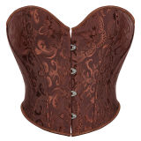 Plus Size S-6XL Sexy Strapless Tube Tops Women Overbust Jacquard Bustiers Waist Corset