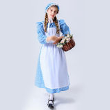 Halloween Cute Girl Long Sleeve Dress Wonderland Alice Lolita Costume YM5602