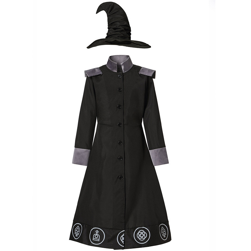 Halloween Witch Grand Wizard Bar Annual Vampire Demon Cosplay Costume XY82322