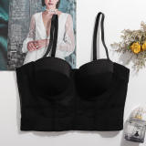 Sports Bra Mesh Yarn Underwire Fishbone Suspender Breathable Underwear KN8594