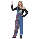 Couple Cosplay Water Electrician Costume Super Mario Show Belt Pants MS1723