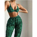 Three Piece Swimsuit Sex Bikini Sexy Leopard Print Designer Bikinis Sets S215