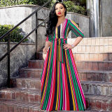 Casual Floral Print Summer Sexy Plus Size Women Dress 8616