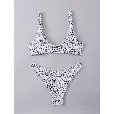 Two Piece Swimsuit Bikini Set Women Swimwear Leopard Sexy Bikini A2201