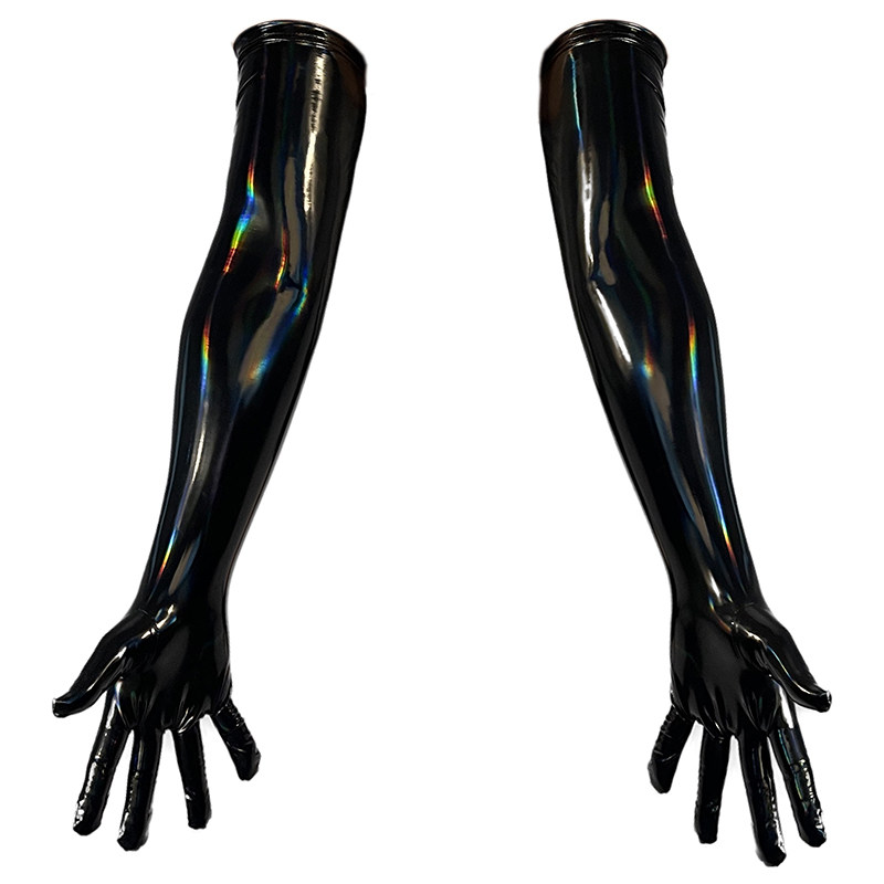 Sexy Play Magic Color Bright Leather Gloves Punk Street Dance Leather PU Gloves XX6925