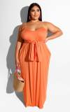 Womens Spaghetti Strap Beach Maxi Dress Plus Size M8425
