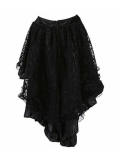 Summer Fashion Lace Pleated Solid Color Women Skirt Plus-Size M31673